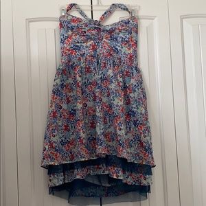 Halter print dress